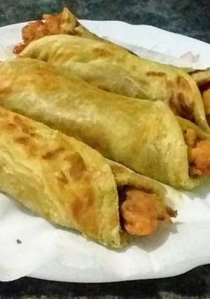 A picture of #Zinger Paratha Roll #Sehri Contest #CookpadRamadan.