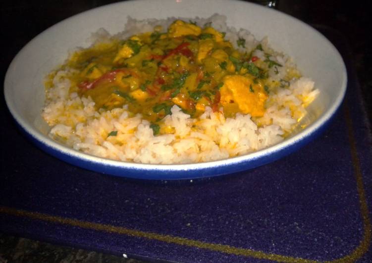 My Kids Love Red Thai Chicken and Pepper Curry.