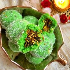 A picture of Stuffs dates pan laddu.