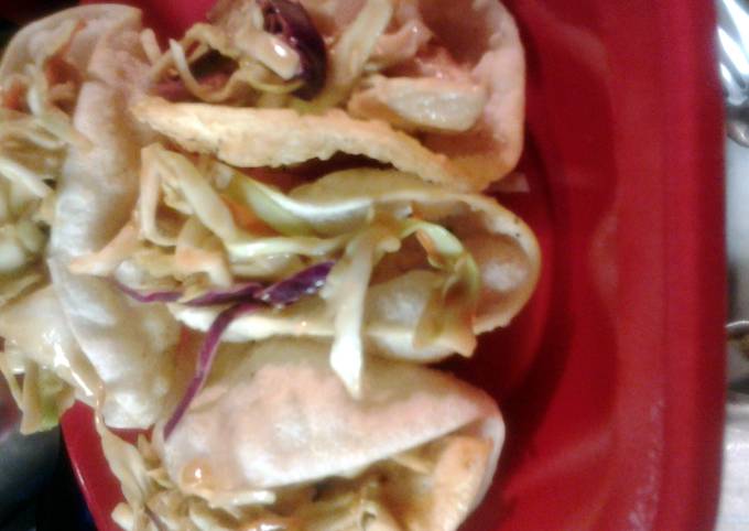 Simple Way to Make Perfect copycat recipe for Applebees wonton chicken tacos
