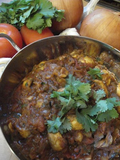 A picture of Authentic Indian Curry: Mushroom Curry.