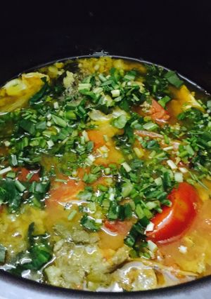 Hình của món Canh chua đầu cá Trắm.