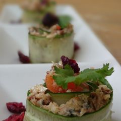 A picture of LG CUCUMBER ROLL UP APPETIZER.