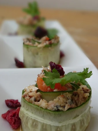 Easy Steps to Prepare Recipes LG CUCUMBER ROLL UP APPETIZER the So Delicious So Delicious.