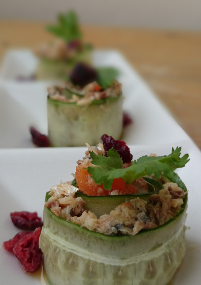 A picture of LG CUCUMBER ROLL UP APPETIZER.