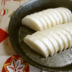Daikon Bettarazuke with Shio-koji A picture of Daikon Bettarazuke with Shio-koji.