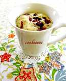 Microwave Cranberry Chocolate Cupcake in a Mug