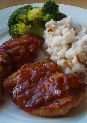A picture of Vickys Devilled Pheasant with Onion Rice, GF DF EF SF NF.
