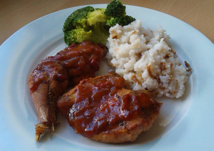 How to Make Ultimate Vickys Devilled Pheasant with Onion Rice, GF DF EF SF NF