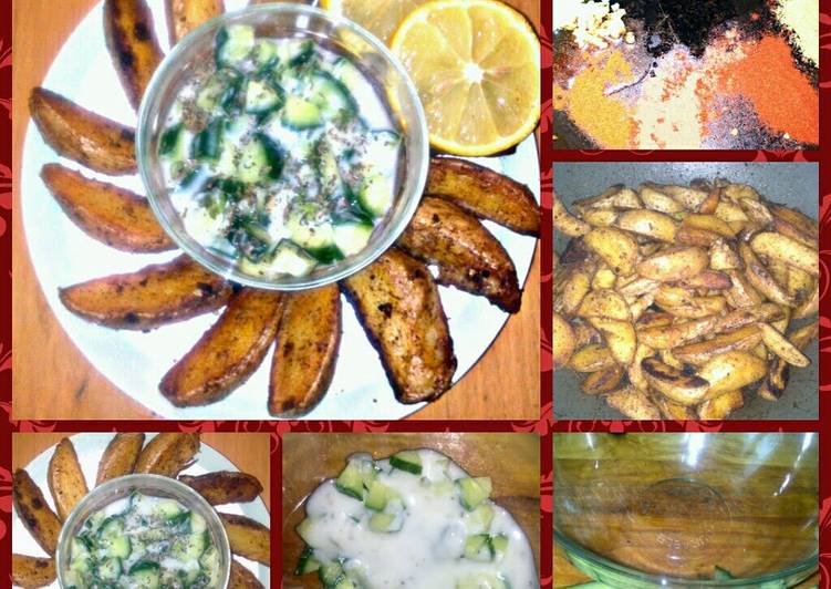 Simple Way to Prepare Quick sig/ari Potato wedges hot and spicy