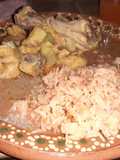 Pollo en huerto