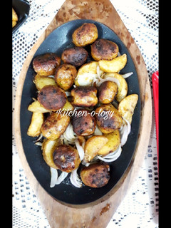 A picture of Sizzling Gola Kebabs.