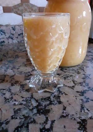 صورة لوصفة عصير البرتقال مع الكاكي والموز😋