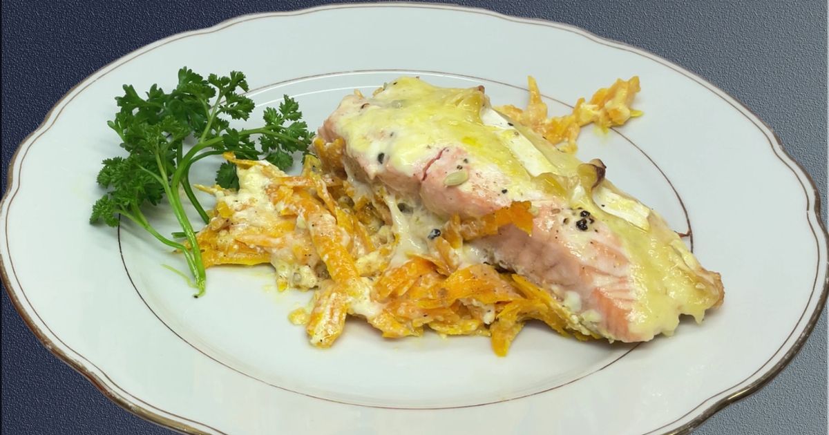 Salmon with Hokkaido Pumpkin