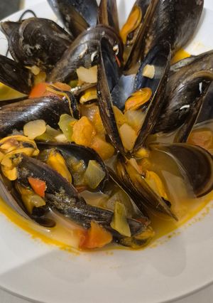 Una foto de Mejillones en Salsa de Tomate