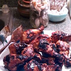 A picture of L.A.'s secret bbq sauce and marinade.