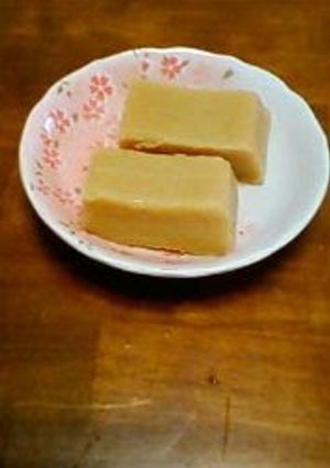 A picture of Easy Chewy Kinako Uiro in the Microwave.