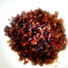 A picture of Stir fried chilli shrimp.
