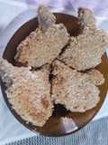 Costeletas de cerdo rebozadas en avena