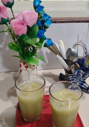 A picture of Muskmelon drink -Beat the summer.