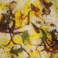 A picture of Aloo Dum Biryani.