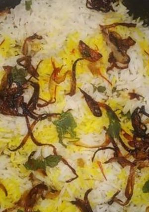 A picture of Aloo Dum Biryani.