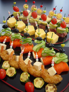 A picture of Party Hors d'Oeuvres Pinchos.