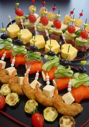 A picture of Party Hors d'Oeuvres Pinchos.