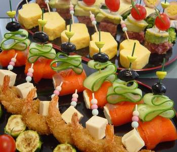 Latest Recipe Party Hors dOeuvres Pinchos Delicious Nutritious