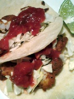 A picture of Fish tacos.