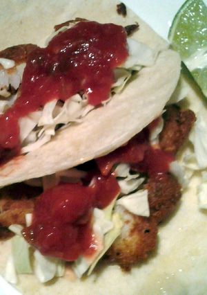 A picture of Fish tacos.