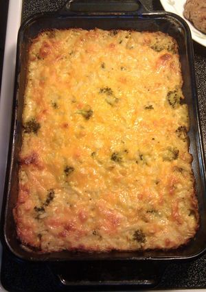 A picture of Broccoli Hashbrown Casserole.