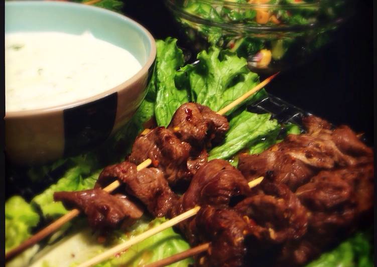 Easiest Way to Prepare Quick Grilled Thai Beef Skewers