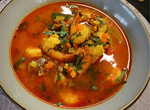 صورة لوصفة شوربة الجمبري