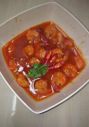 Foto resep Udang asam manis cinta