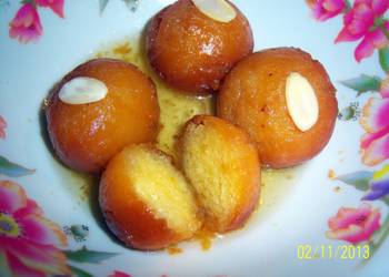 Easiest Way to Cook Appetizing Sobzees indian Gulab jamun doughnut like balls soaked in syrup