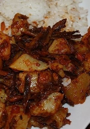 Una foto de Charquican de pescado seco