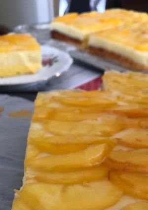 Őszibarackos kocka 🍑 recept fotója