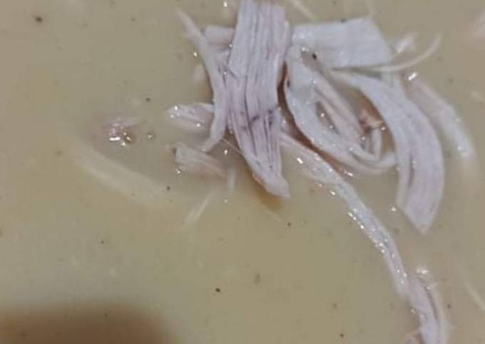 Soupe pomme de terre blanc poulet