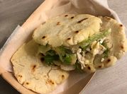 Una foto de arepa fácil