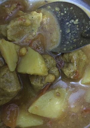 A picture of Aloo soyabeen.