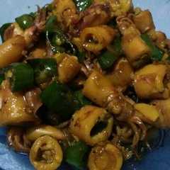 รูปของ Tumis asin cumi saos tiram