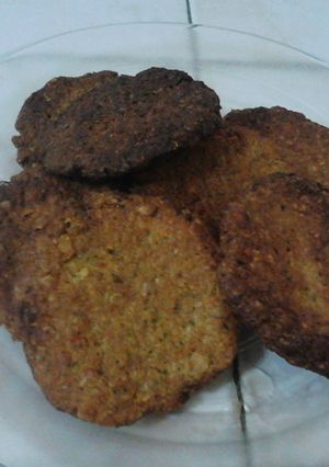 Una foto de Carne de hamburguesa hecha de avena