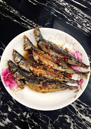 Hình của món Cá nục chiên mắm ớt.