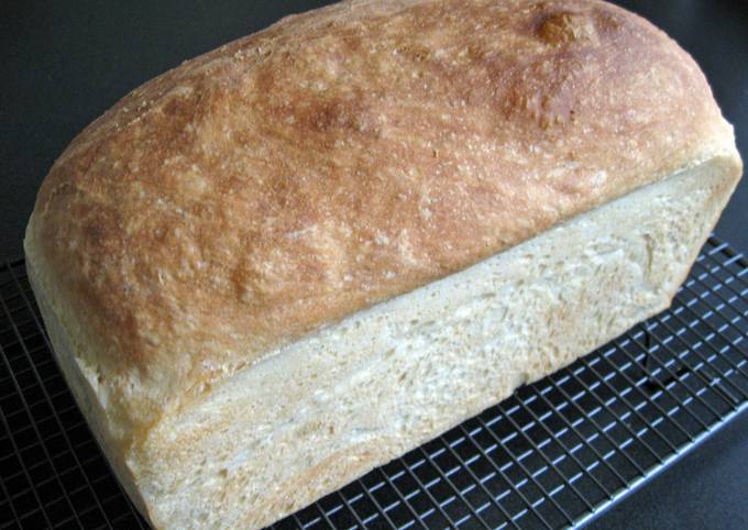 No-Knead Simple White Bread