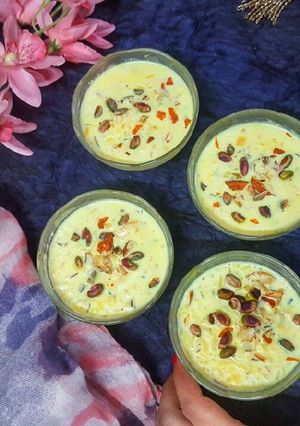 A picture of Sugar Free Kheer (Rice Pudding).