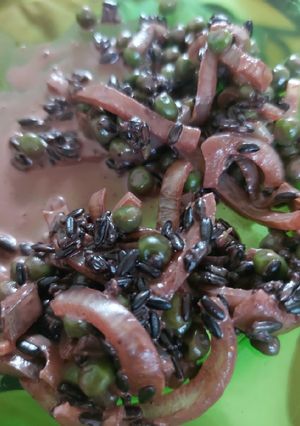 Une photo de Riz interdit façon risotto au lait de coco & champignons
