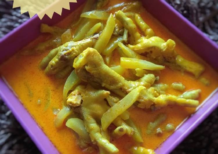 Lodeh Ceker ala Keto #Ketopad_CP_Olahan Ceker