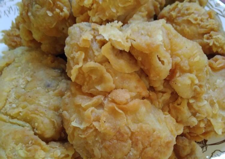Cara Gampang Menyiapkan Ayam krispi KFC Anti Gagal