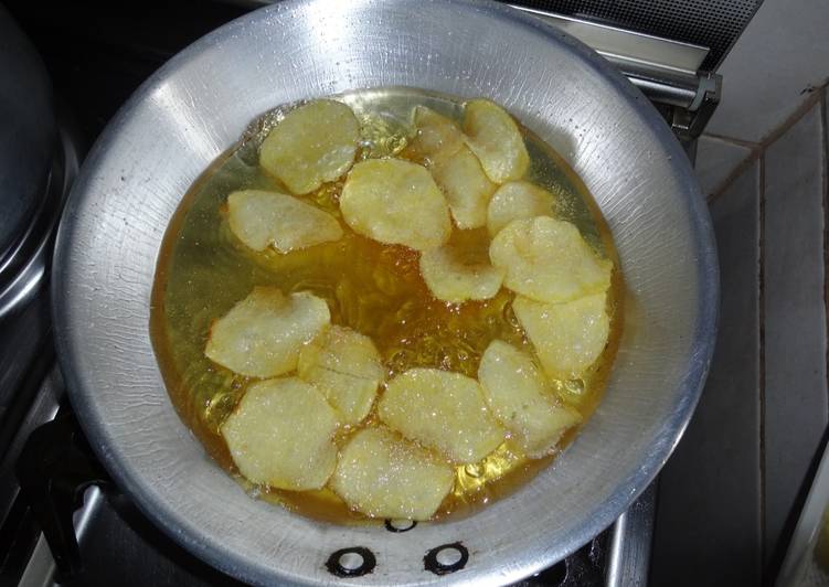 Recipe of Super Quick Homemade Homemade potato crisps